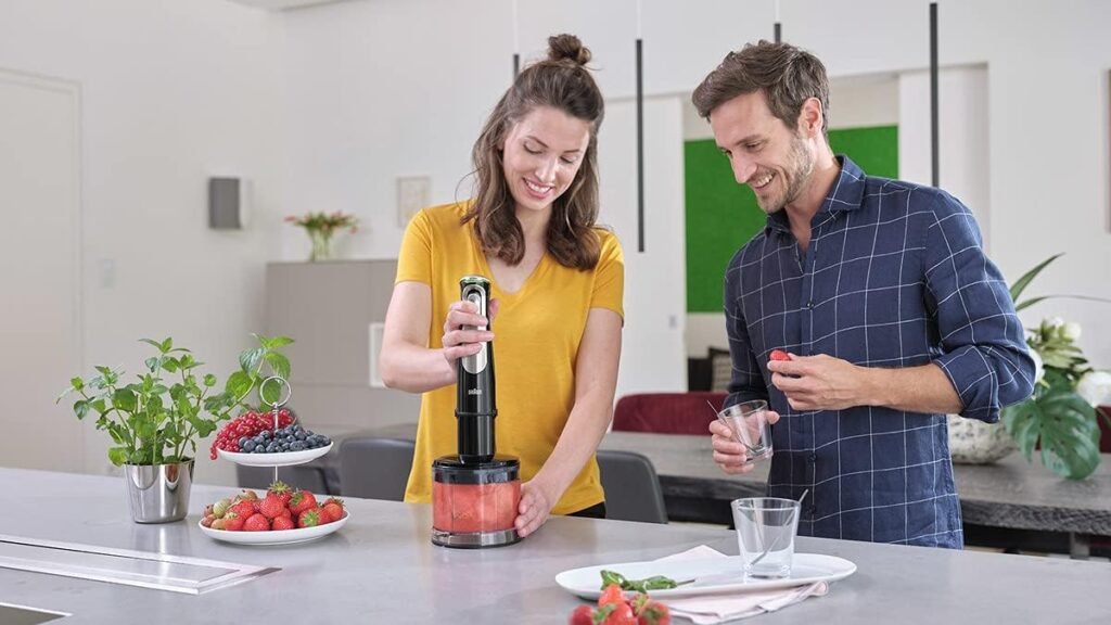 Frullatore a mano Braun MultiQuick 9 - Tecnologia Active PowerDrive - 1200 W - Nero - MQ 9135XI