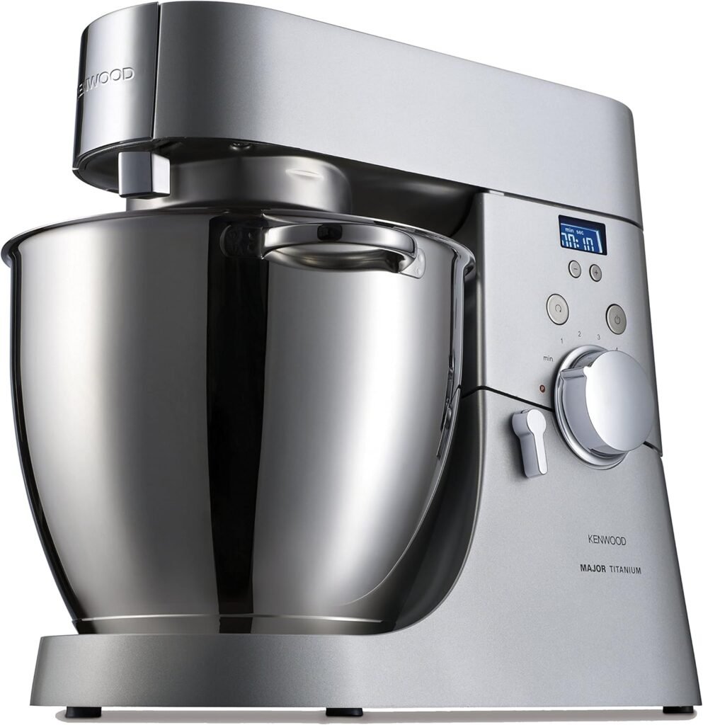 Kenwood KMM075 Chef Major Titanium Macchina Multifunzione, 1500 W - Robot da cucina multifunzione di alta qualità con motore potente da 1500 W. Perfetto per preparare una varietà di ricette con facilità. Acquista ora!