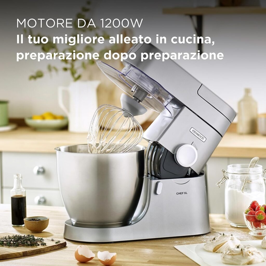 Kenwood KVL4100S Impastatrice Planetaria Chef XL con Ciotola da 7L e 3 Ganci di Miscelazione - Acquista ora su Küchengeräte KAT72.000SS per un'impastatrice adatta a tutte le macchine da cucina.