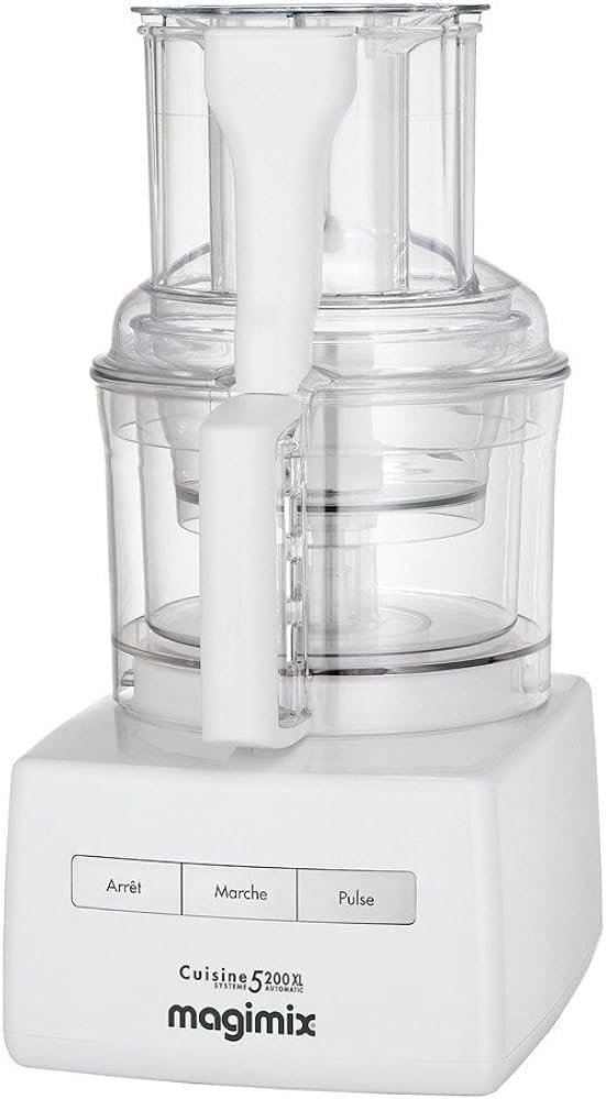 Robot da cucina Magimix Compact 5200 XL in Argento e Bianco. Acquista ora il miglior robot da cucina sul mercato italiano!