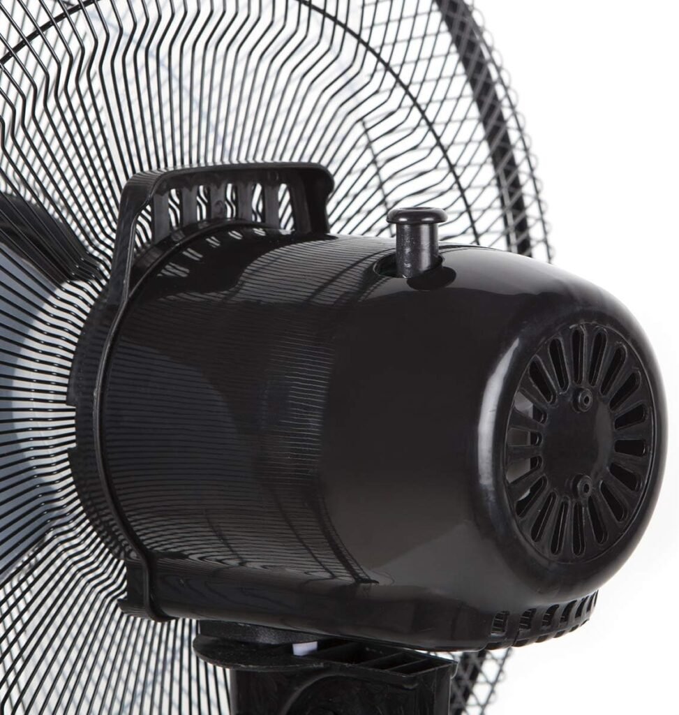Ventilatore a piantana Orbegozo SF 3347 con 3 velocità di ventilazione, 50 W, timer di due ore e funzione di oscillazione. Altezza regolabile con 3 pale da 40cm in colore nero. Sicuro ed efficiente per il tuo ambiente domestico.