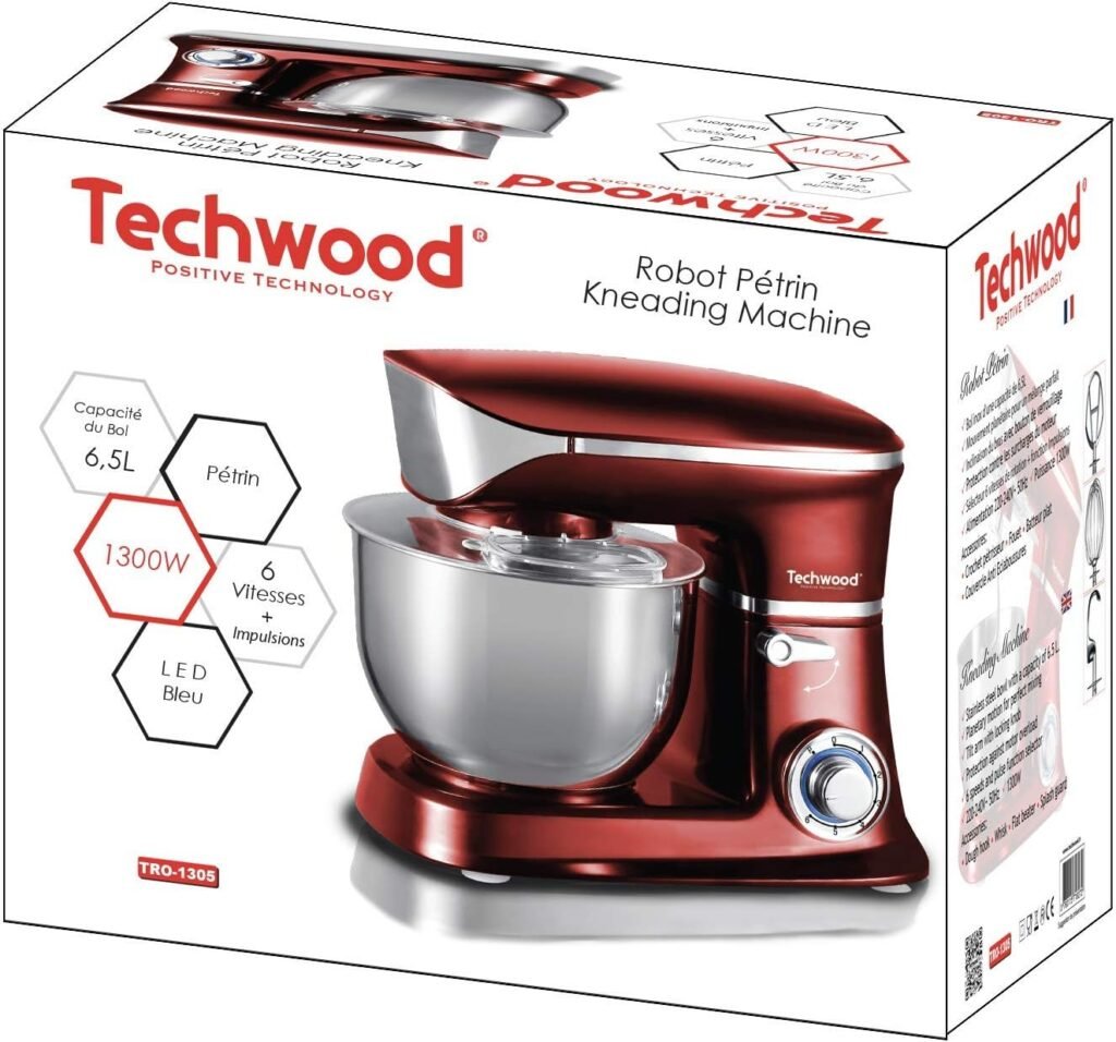 Robot da cucina Techwood, 1300 W, Rosso - Immagine del prodotto