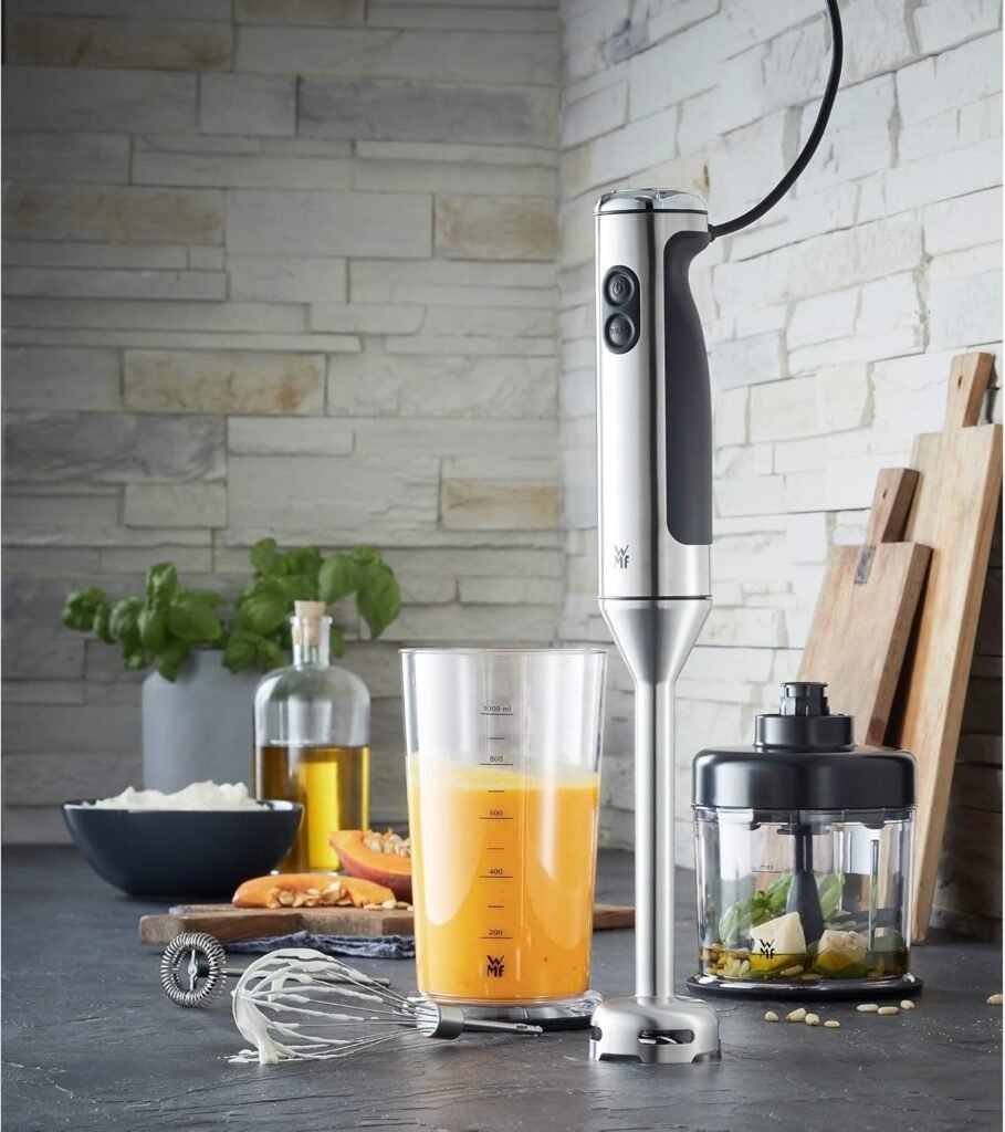 Set di frullatori a immersione in acciaio inossidabile WMF Lineo, 4 pezzi