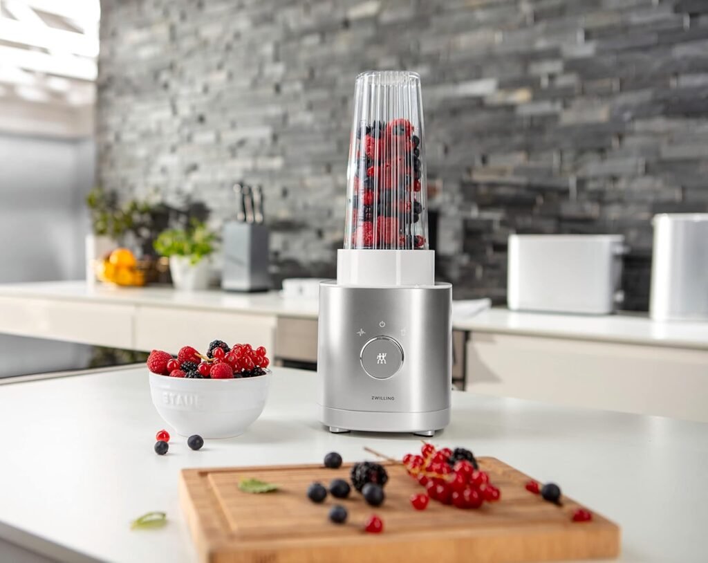 Frullatore e Smoothie maker ZWILLING ENFINIGY con lama a croce in acciaio inox e motore da 600W - Argento