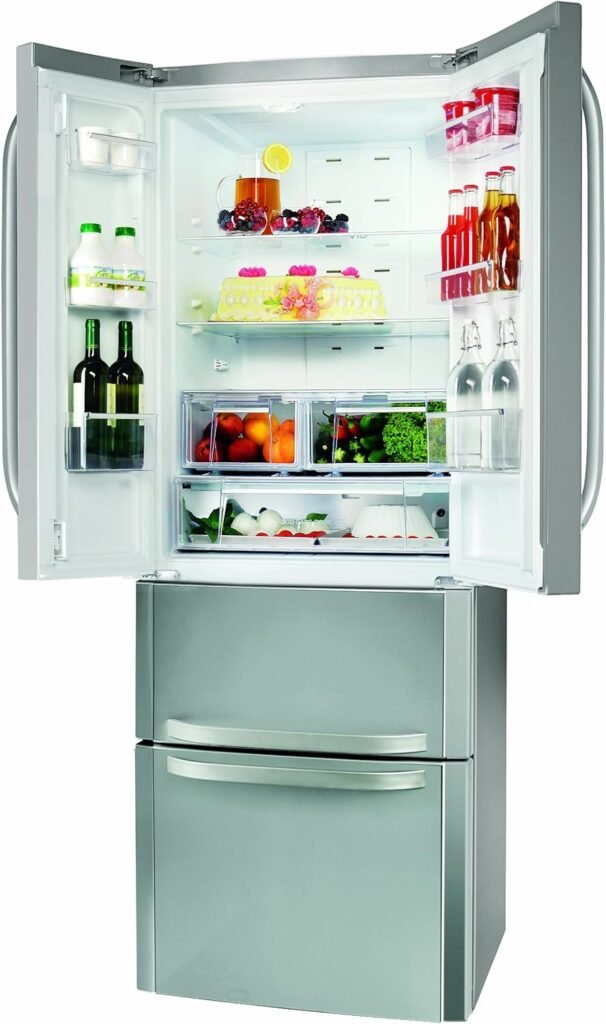 Hotpoint E4D AA X C inox [Classe di efficienza energetica A+] - Frigorifero e congelatore con design elegante e efficiente, perfetto per la tua cucina. Acquista ora e risparmia energia!