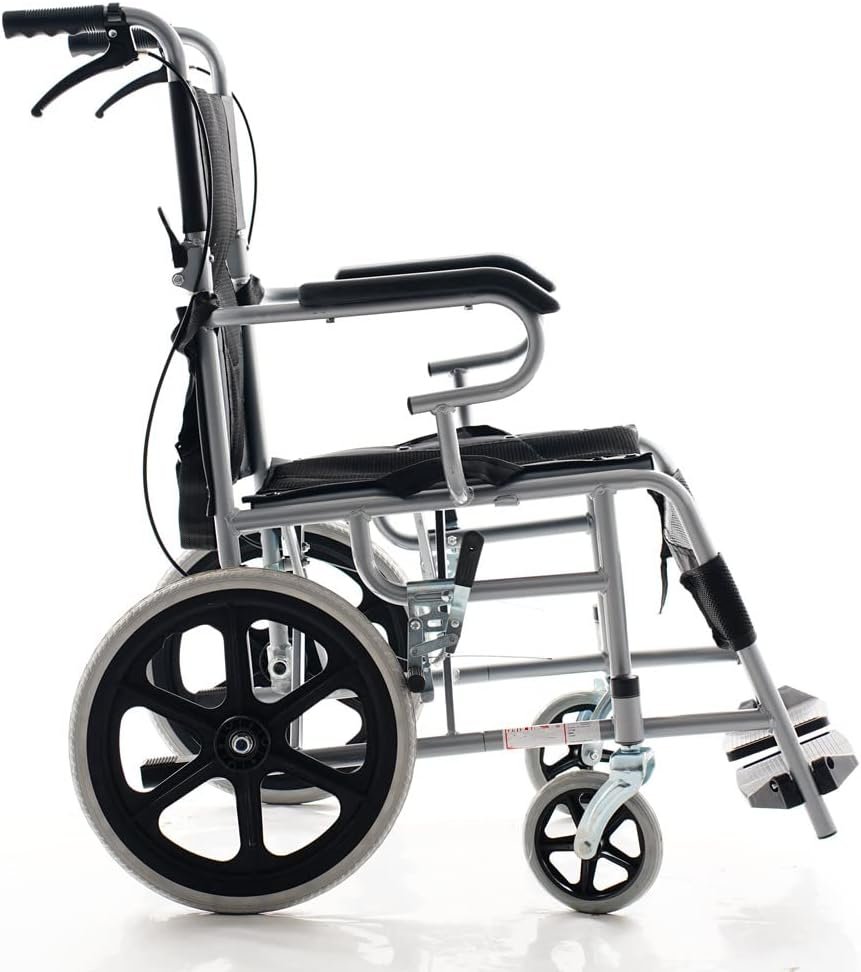 "Comforyou Sedia a rotelle leggera pieghevole compatta per viaggio"