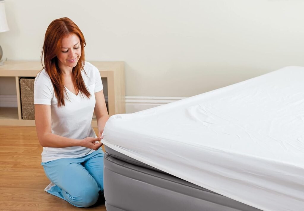 Intex 64164ND - Materasso Dura-Beam Prime Comfort Matrimoniale con Pompa Elettrica Incorporata, 152x203x51 cm. Acquista ora per un sonno confortevole e riposante!