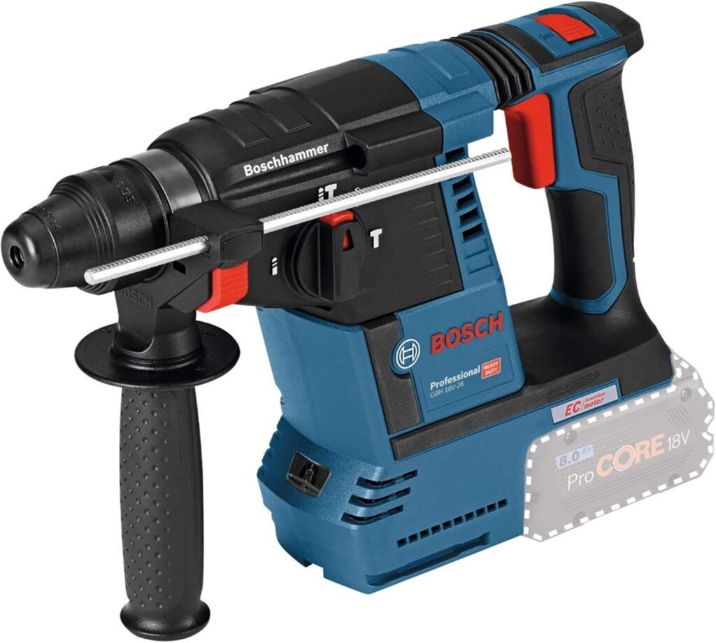 Bosch Professional 0611909001 GBH 18 V-26 Nudo, L-BOXX, Click & Go, 18 V, Blu Navy - Immagine Prodotto