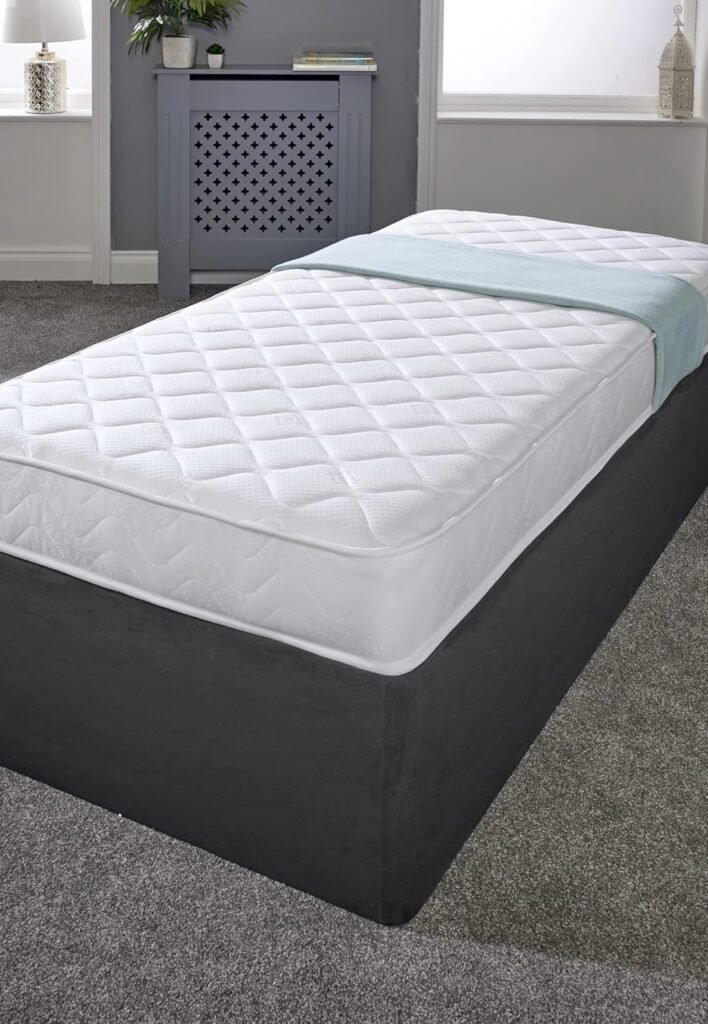 Materasso ortopedico Cooltouch Plus Flame Essentials - Supporto rigido, sensazione di solidità, bianco, profondità 14 cm, letto singolo 75 x 175 cm. Acquista ora per un comfort estremo!