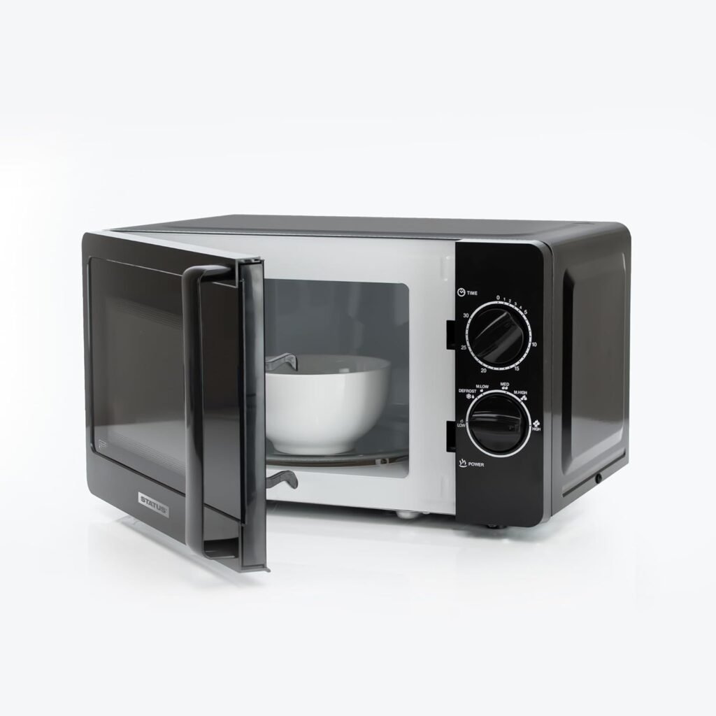 Forno a microonde nero STATUS Oakland da 700 W con capacità di 20 litri e 5 impostazioni di potenza - OAKLAND1PKB