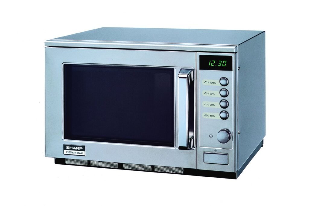 Forno a microonde Sharp R-25AM da 20 L 2100 W in acciaio inossidabile per una cucina moderna e funzionale. Acquista ora il tuo nuovo microonde su Piano di lavoro!