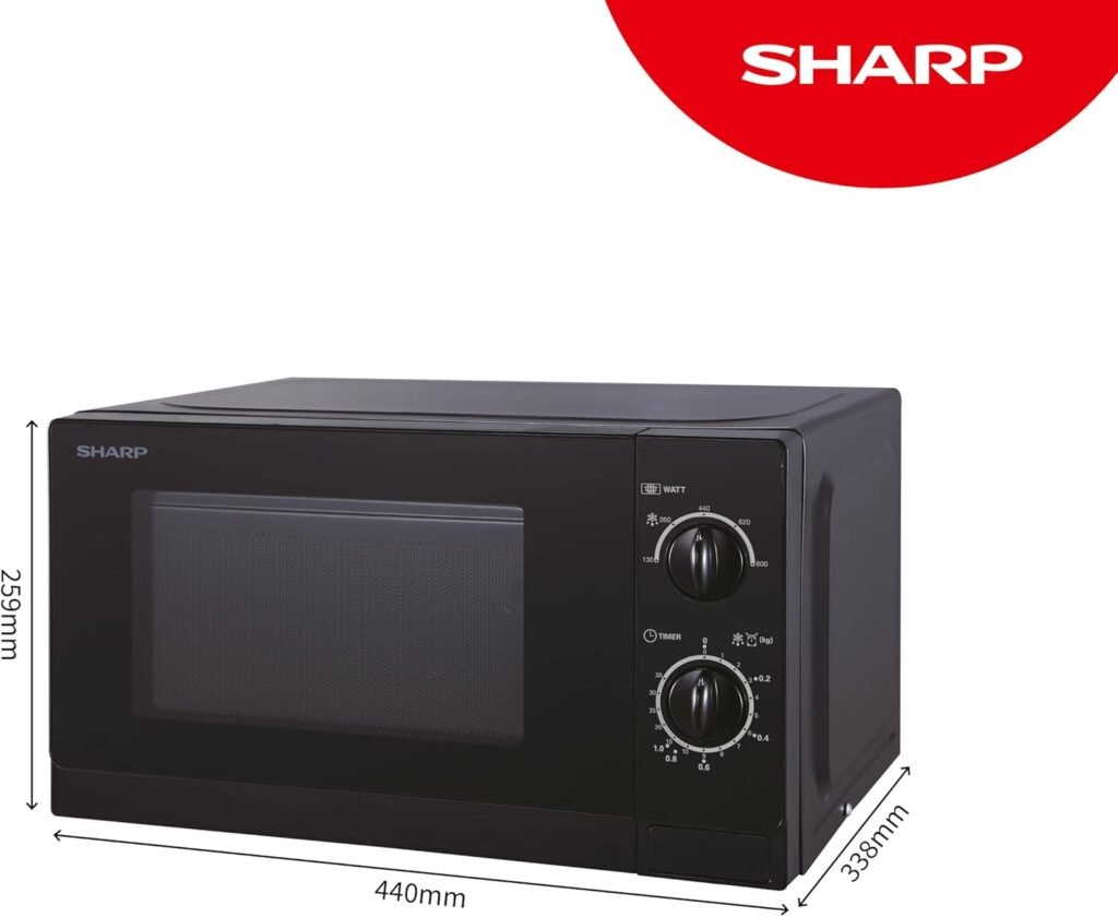 Forno a microonde Sharp R20DKM 20L Solo, 800W, nero