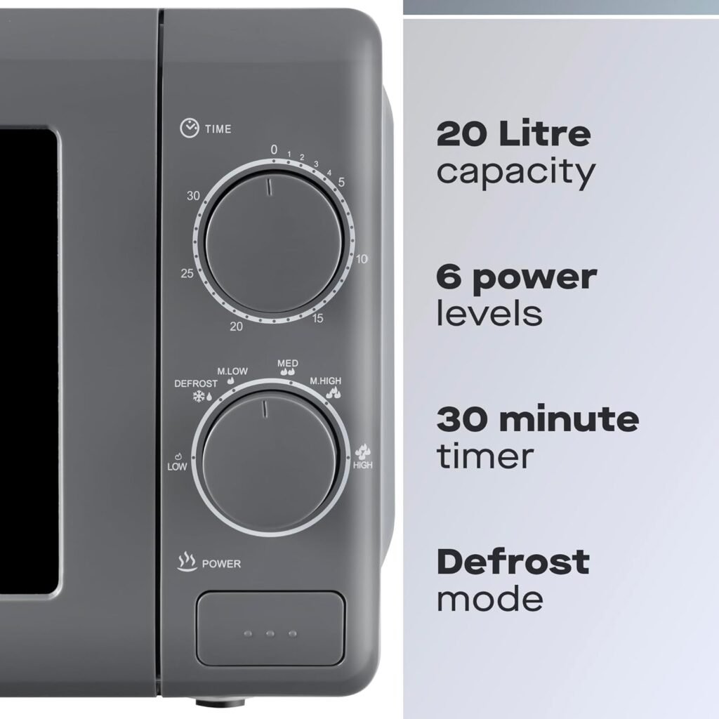 Microonde Daewoo SDA1961 da 20 litri con 5 impostazioni di potenza e timer da 30 minuti - Acquista ora!