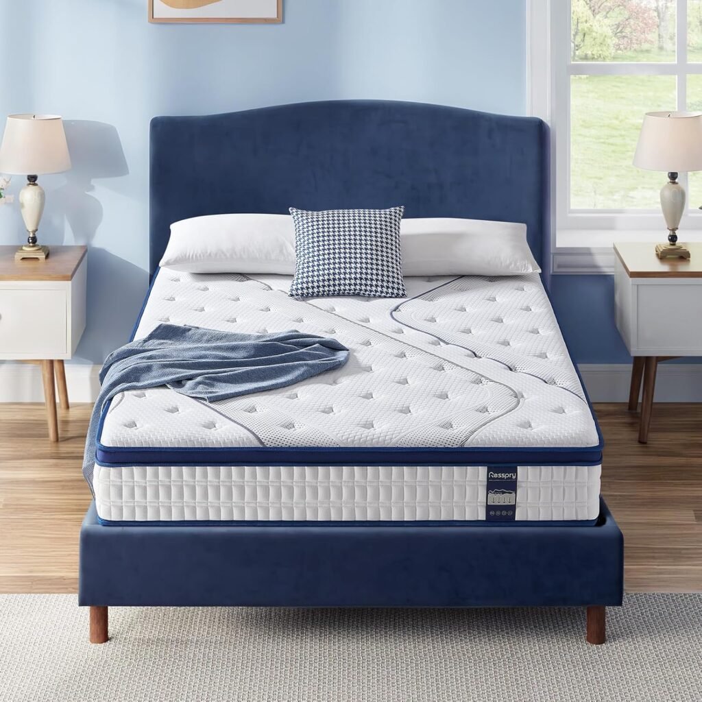 Materasso singolo Resspry SAGA Collection: ibrido medio rigido con memory foam da 26 cm. Supporto a 7 zone e refrigeratore per il sonno. Collezione SAGA. Singolo (90 x 190 x 26 cm).