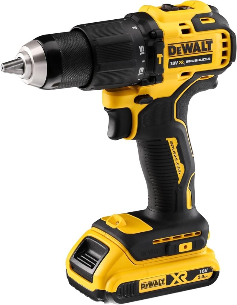 DeWalt Trapano avvitatore a percussione senza spazzole 18V XR, 2 batterie da 2Ah, DCD709D2T-QW - Acquista ora e ottieni la massima potenza per i tuoi lavori di bricolage!