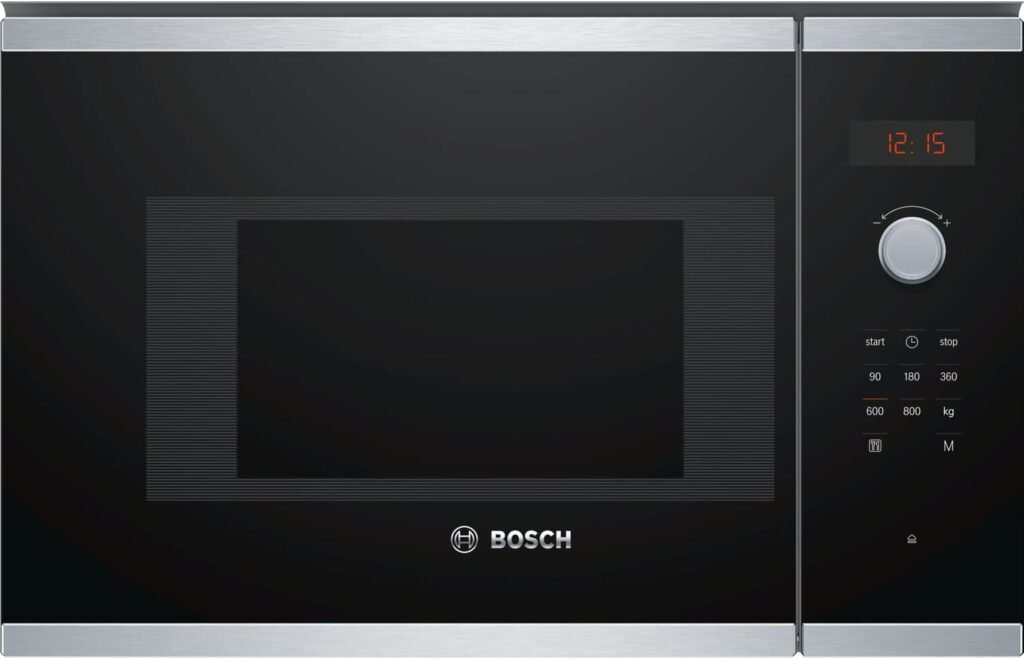 Forno a microonde da incasso Bosch Serie 4 BFL523MS0B in acciaio INOX