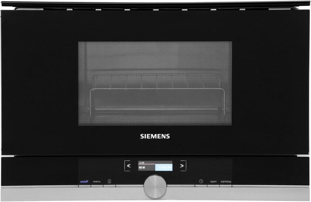 Forno a microonde Siemens BE634LGS1 iQ700 900 W 21 l illuminazione interna a LED acciaio INOX Classe di efficienza energetica A+