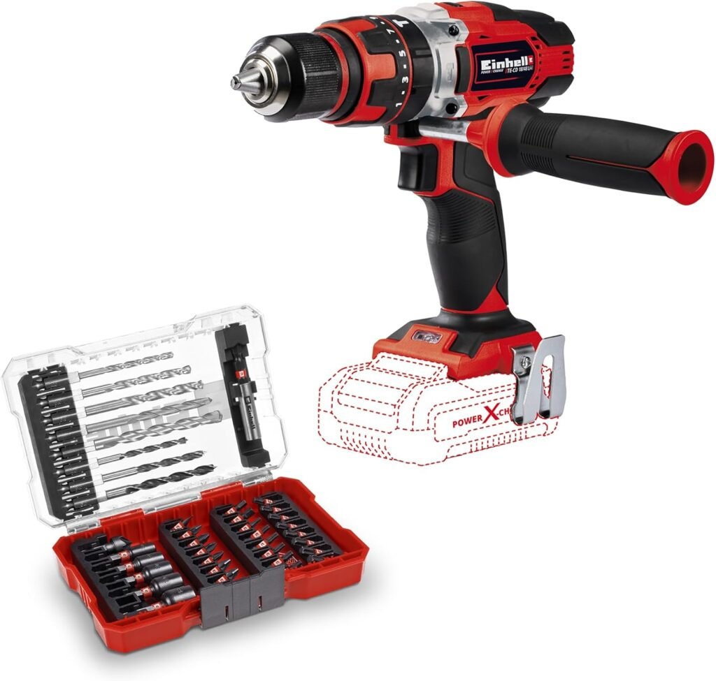 Trapano avvitatore a percussione a batteria Li-Ion Einhell TE-CD 18/48 - Immagine prodotto