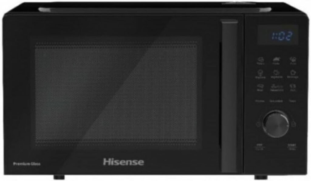 Microonde Hisense H23MOBSD1H - Capacità 23 litri, 800 W di potenza, Timer 60 minuti, Programmi automatici, Sbrinamento, Controllo Touch
