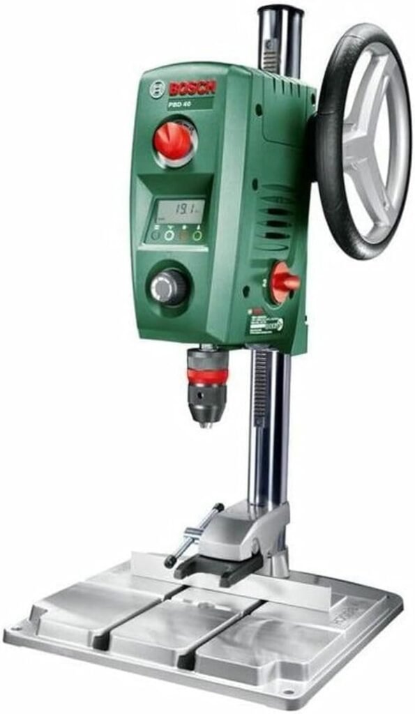 Bosch PBD 40 Trapano a Colonna, 710 W, per Acciaio e Legno, 13 mm e 40 mm, in Cartone + Bosch 2608030055 Morsa MS 80, Apertura 80 mm - Acquista ora!