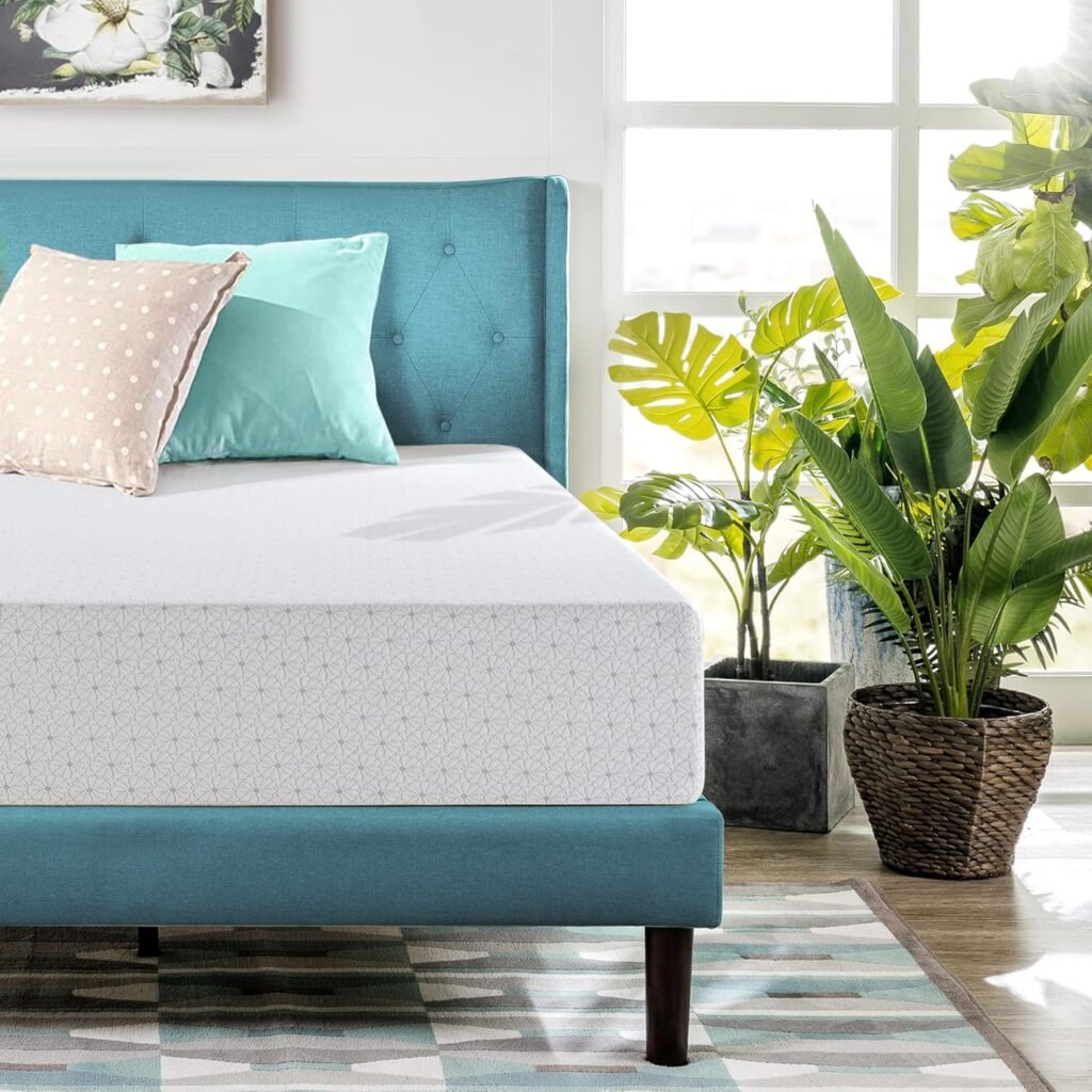 Materasso singolo ZINUS, supporto ortopedico ibrido in memory foam, 90 cm - Spessore 25,5 cm - Con tessuto delicato sulla pelle - Acquista ora per alleviare il dolore alla schiena.