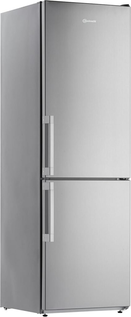 Frigorifero-congelatore Bauknecht KGLF 18 A3+ IN, installazione libera in acciaio inox da 228L + 109L, classe energetica A+++, con illuminazione a LED e 4 stelle.