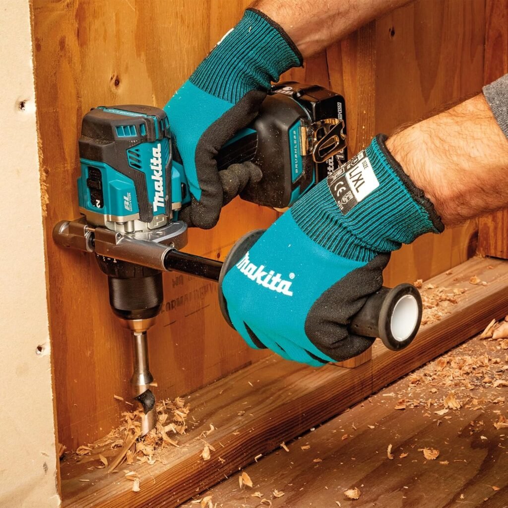 Trapano combinato senza spazzole Makita DHP489RTJ - 18V agli ioni di litio, 2 batterie da 5,0 Ah e caricabatterie inclusi, custodia Makpac.
