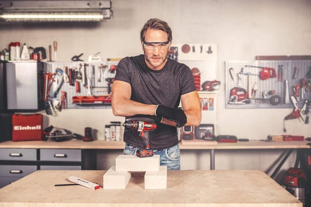 Trapano a Percussione a Batteria Einhell, 20.7 x 6.5 x 19.5 Cm, Nero Rosso