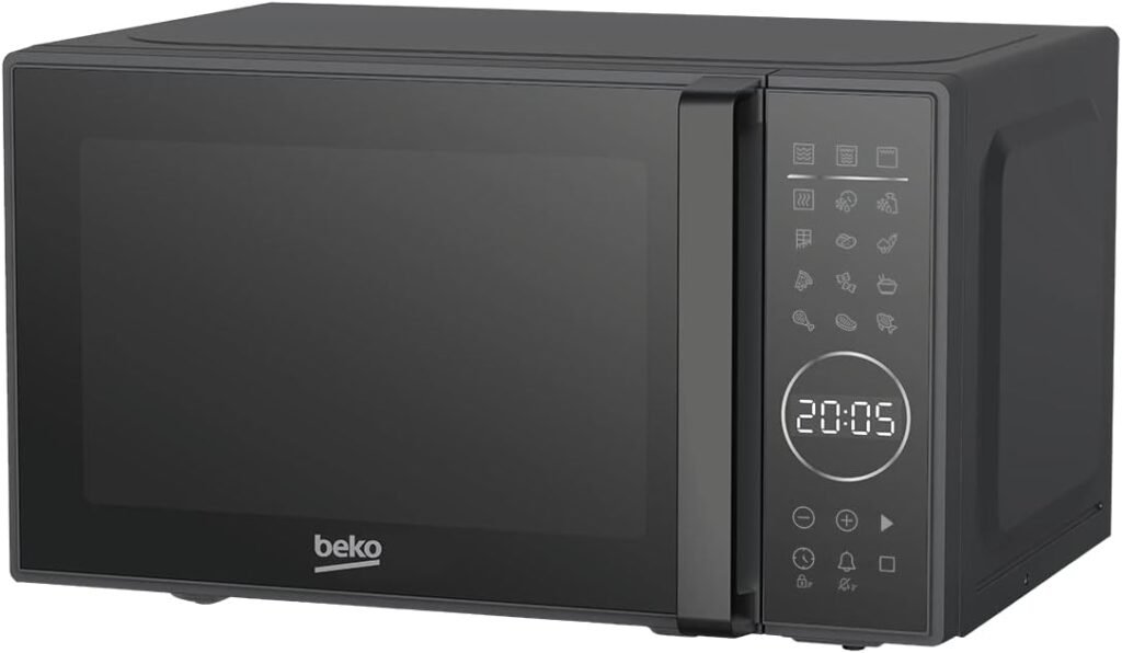 Forno a microonde con grill Beko MGC20130BB - 20 litri, 1000 W, Timer Digitale, Installazione Libera, 10 Livelli di Potenza - Nero