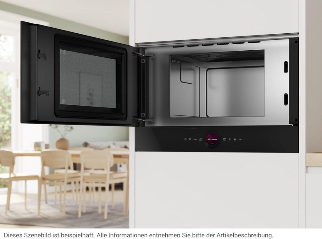 Microonde da incasso Bosch BFL7221B1 serie 8, nero - 38 x 60 cm - 900 W - chiusura porta sinistra - AutoPilot 7 - 7 programmi automatici - supporto pulizia - display touch TFT.