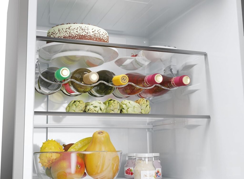 Frigorifero combinato Haier 2D 60 Series 5 Pro HDPW5620ANPD Platinum Dark Inox - 409Litri - 36 dB - Connesso - Intelligenza Artificiale - MyZone - Classe A di efficienza energetica A. AxLxP 200x59,5x66,7 cm.