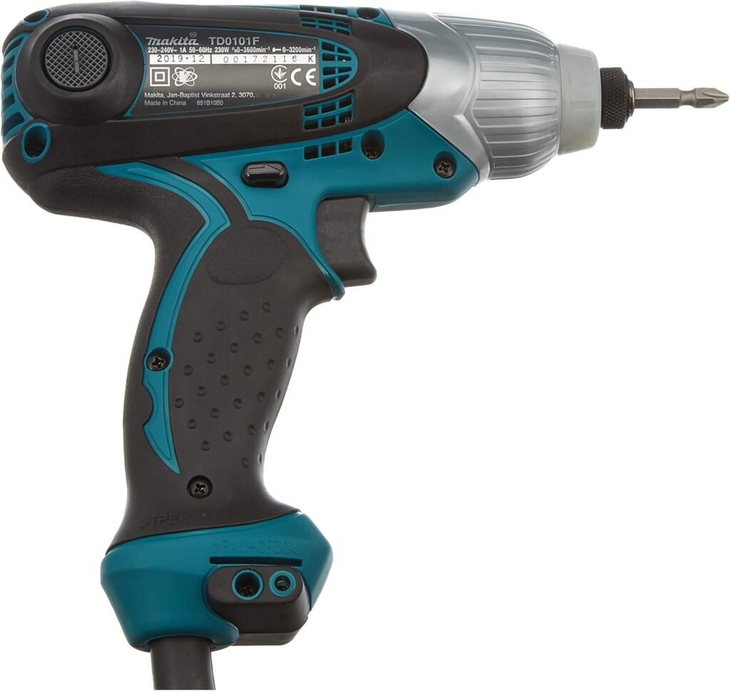 Avvitatore ad impulsi Makita 100Nm 1/4, Blu, Nero