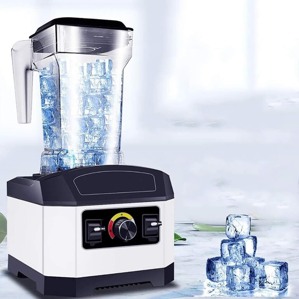 Macchina per frullato da 1800 W - Frullatore per frullati, ghiaccio e frutta congelata - Macchina per il ghiaccio multifunzione commerciale - Spremiagrumi - Ghiaccio tritato - Frullato - Frappè - Tè al latte