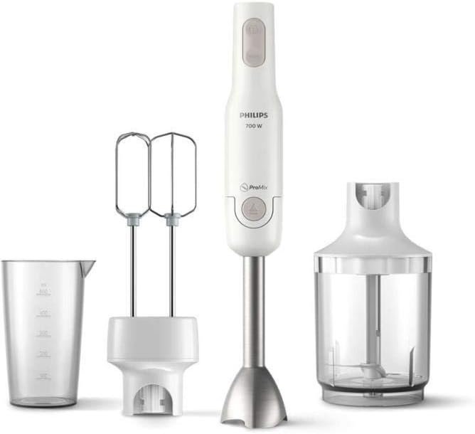 Set frullatore Philips HR2546/00 - Frullatore a immersione 800W con accessorio montalatte incluso. Ideale per preparare frullati, salse e montare panna. Acquista ora il tuo set frullatore Philips su Philips.it!