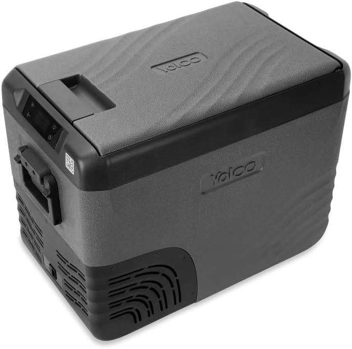 Frigorifero portatile Yolco KX40 CARBON, compressore, Black [Classe di efficienza energetica D]