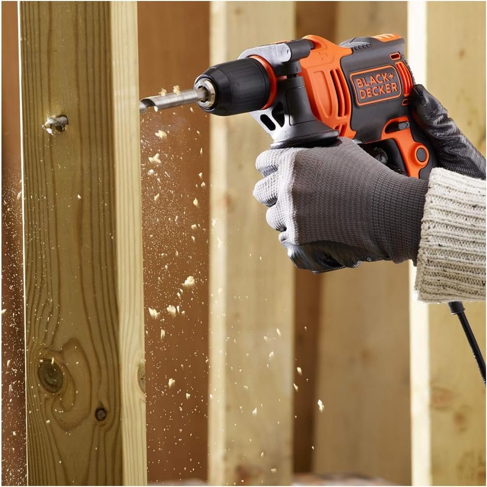BLACK+DECKER Trapano a percussione a 1 ingranaggio da 710W, ad alte prestazioni - Immagine del prodotto
