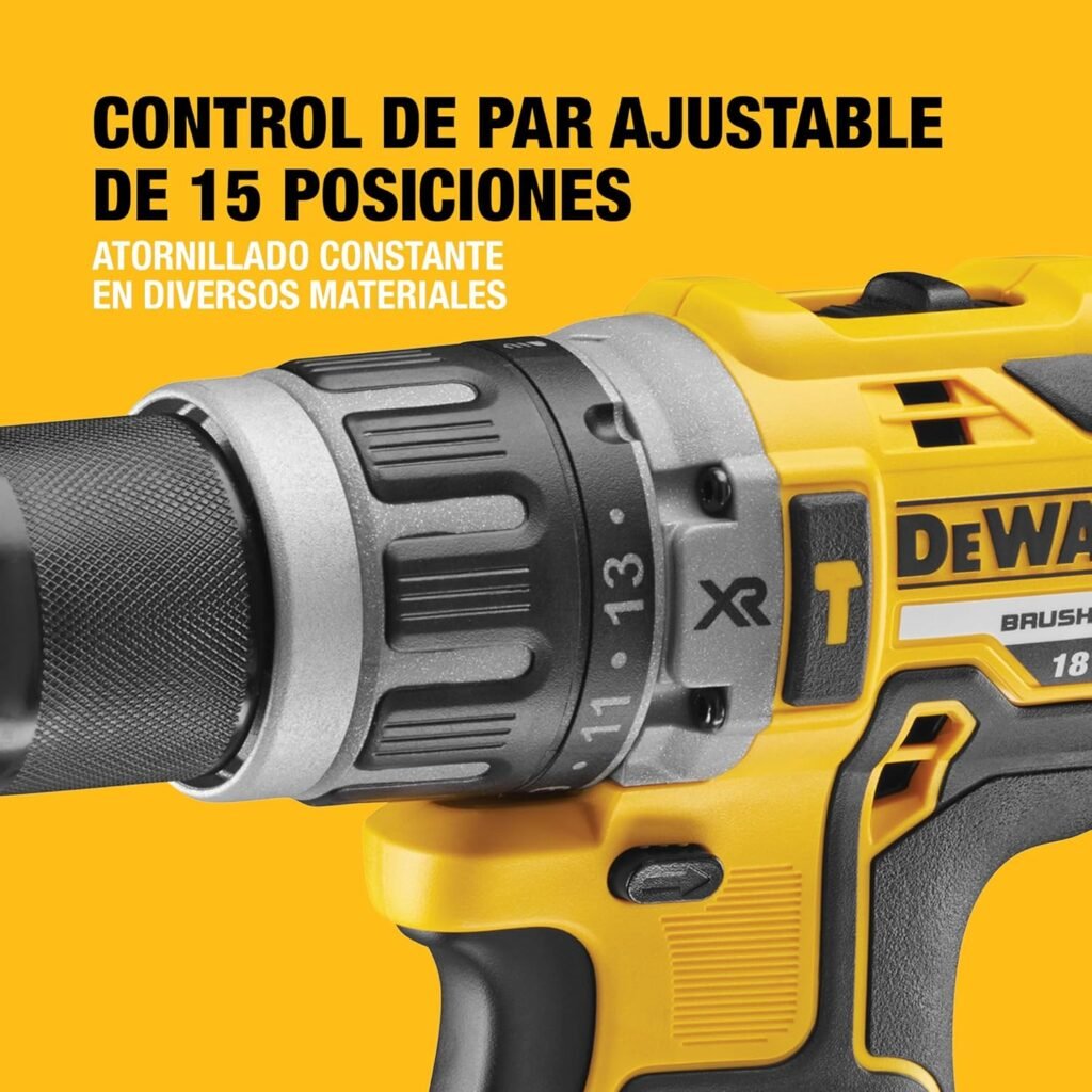 DEWALT Trapano Avvitatore a Percussione Senza Spazzole 18V XR, 2 X 5Ah, DCD796P2-QW - Acquista ora e ottieni prestazioni elevate e affidabilità senza spazzole per i tuoi lavori di avvitatura e perforazione. Scopri la potenza di DEWALT!