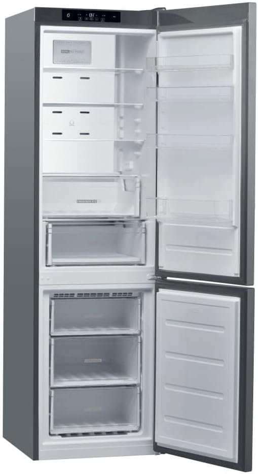 Frigorifero combinato Whirlpool W9C941C OX, 355 litri, No Frost, Inox - Classe energetica E, Classe di efficienza energetica C.