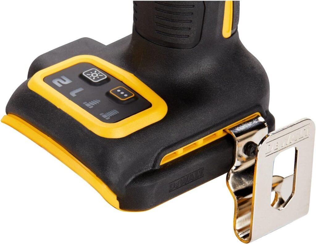 DeWalt DCF922N-XJ Avvitatore ad Impulsi a Batteria, 18 V, Presa Quadrata Esterna con Bloccaggio a Sfera, Coppia di Serraggio di 406 Nm, Coppia di Rilascio di 610 Nm, Include Gancio per Cintura